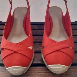 Ralph Lauren Wedge sandal red size 8.5